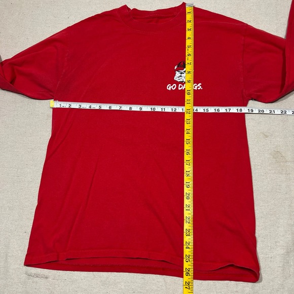 Georgia Bulldogs UGA Sic Em Dawgs Football T Shirt Mens M Jeep Labrador Dogs - Picture 6 of 6